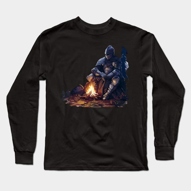 Dark Souls Ambience Analysis Long Sleeve T-Shirt by Doc Gibby